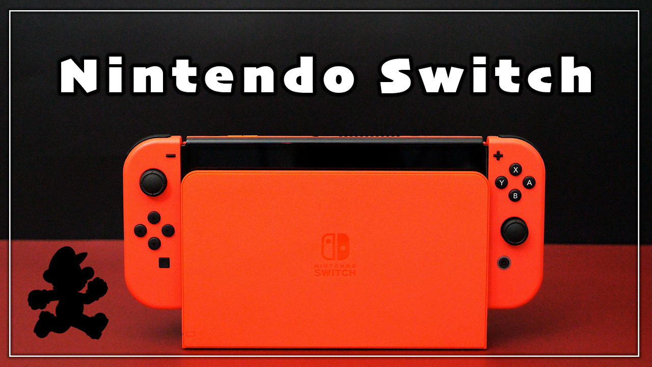 テレビゲームSwitch 有機EL マリオレッド - Nintendo Switch