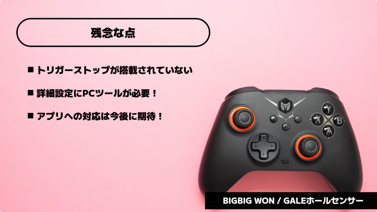 【レビュー】BIGBIG WON Gale Hall プロコン【スイッチ/PC】